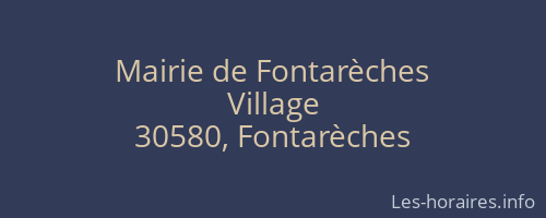 Mairie de Fontarèches