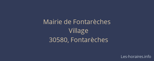 Mairie de Fontarèches