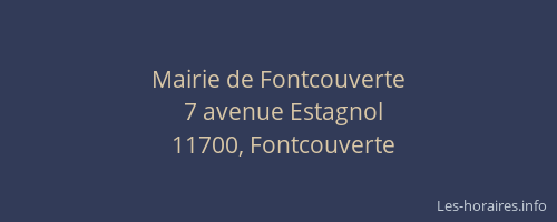 Mairie de Fontcouverte
