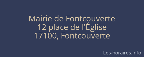 Mairie de Fontcouverte