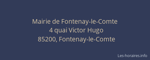 Mairie de Fontenay-le-Comte