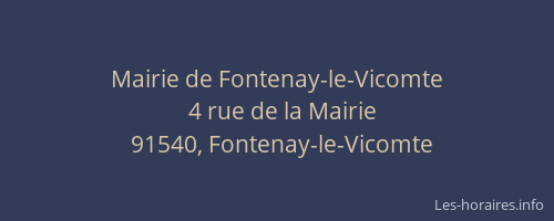 Mairie de Fontenay-le-Vicomte