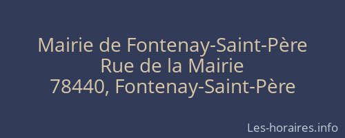 Mairie de Fontenay-Saint-Père