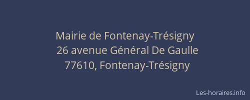 Mairie de Fontenay-Trésigny
