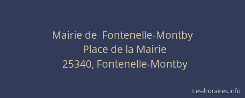 Mairie de  Fontenelle-Montby