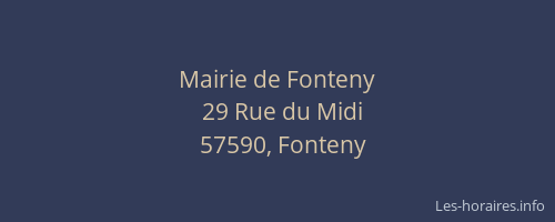 Mairie de Fonteny
