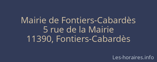 Mairie de Fontiers-Cabardès
