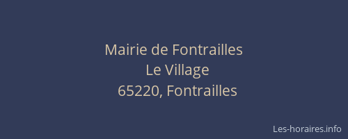 Mairie de Fontrailles