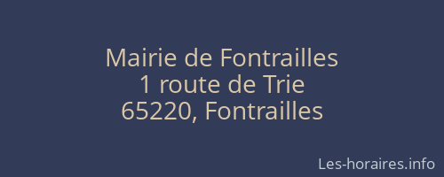 Mairie de Fontrailles