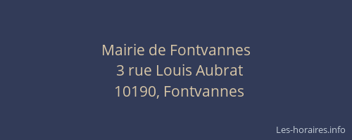 Mairie de Fontvannes