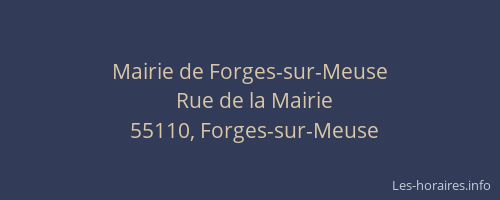Mairie de Forges-sur-Meuse