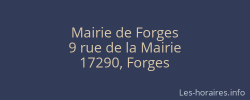 Mairie de Forges