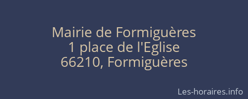 Mairie de Formiguères