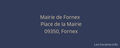 Mairie de Fornex