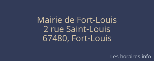 Mairie de Fort-Louis