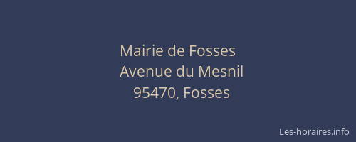 Mairie de Fosses