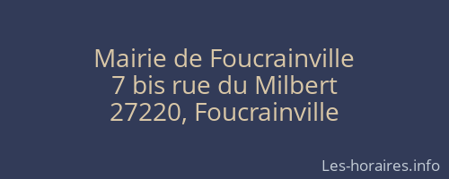 Mairie de Foucrainville