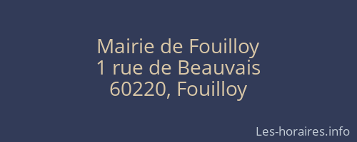 Mairie de Fouilloy