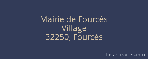 Mairie de Fourcès