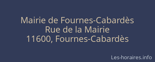 Mairie de Fournes-Cabardès