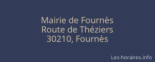 Mairie de Fournès