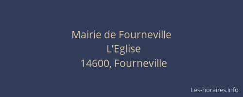Mairie de Fourneville