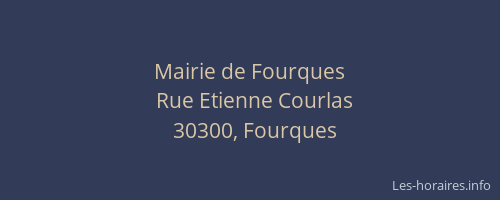Mairie de Fourques