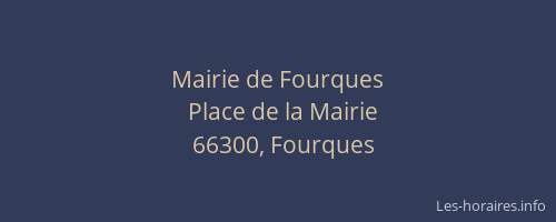 Mairie de Fourques