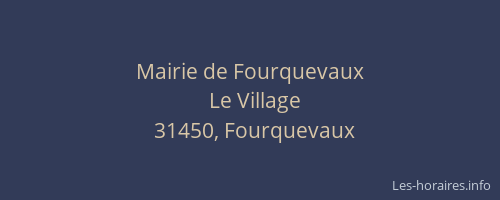 Mairie de Fourquevaux