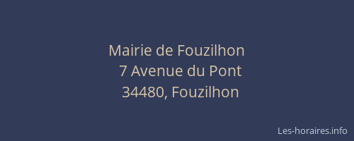Mairie de Fouzilhon