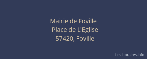 Mairie de Foville