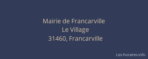 Mairie de Francarville