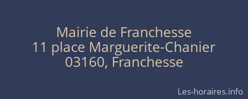 Mairie de Franchesse