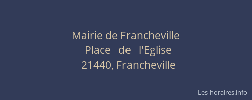 Mairie de Francheville