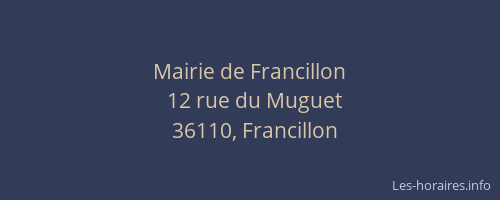 Mairie de Francillon