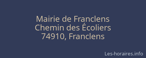 Mairie de Franclens