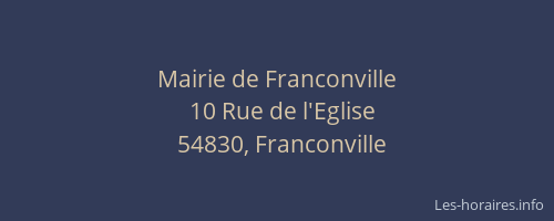Mairie de Franconville