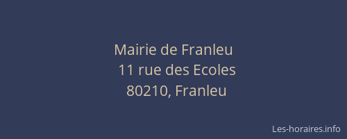 Mairie de Franleu