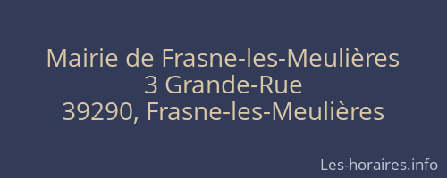 Mairie de Frasne-les-Meulières
