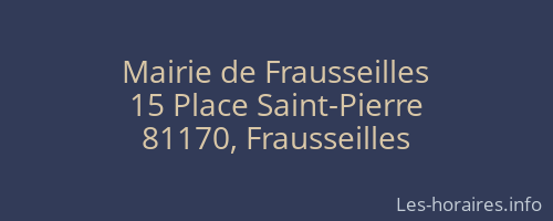 Mairie de Frausseilles
