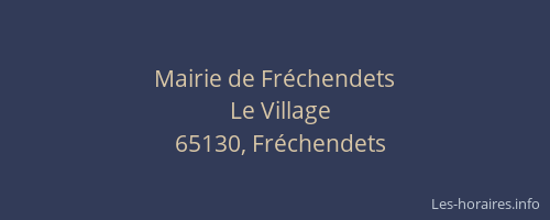 Mairie de Fréchendets