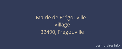 Mairie de Frégouville