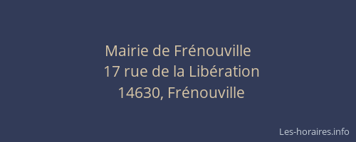 Mairie de Frénouville