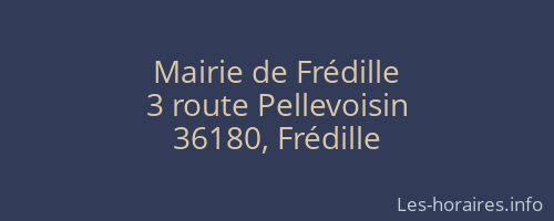 Mairie de Frédille