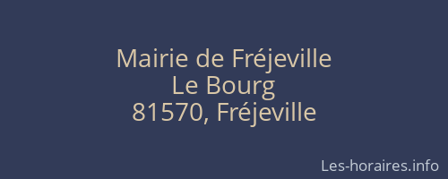 Mairie de Fréjeville