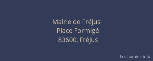 Mairie de Fréjus