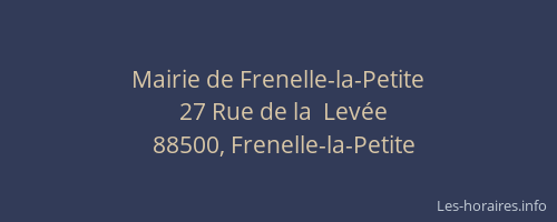 Mairie de Frenelle-la-Petite