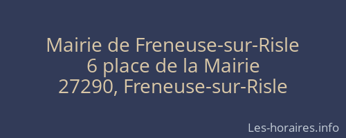 Mairie de Freneuse-sur-Risle
