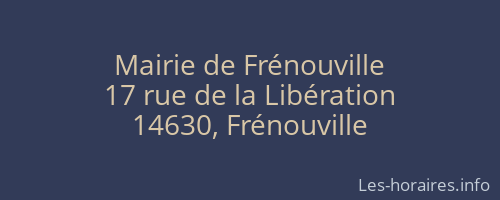 Mairie de Frénouville