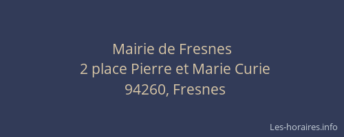 Mairie de Fresnes